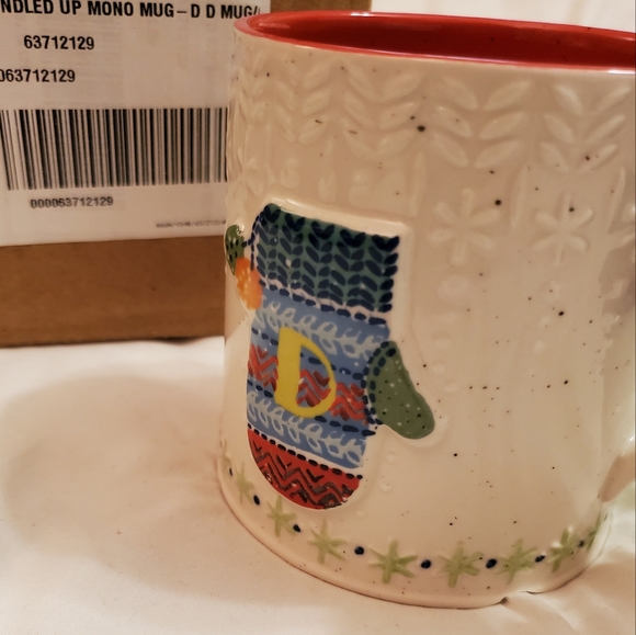 Anthropologie Bundled Up Monogram Mug- "D" - Picture 9 of 9